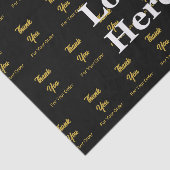 Vielen Dank für Ihre Bestellung Black Gold Busines Seidenpapier (Ausschnitt)