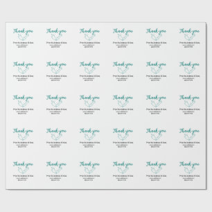 Vielen Dank für Ihre Bestellung Blatt Website Firm Geschenkpapier