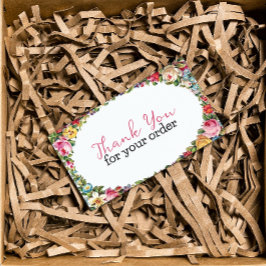 Vielen Dank für Ihre Bestellung Blumenladen einfüg Visitenkarte