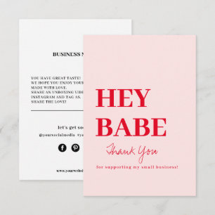 Vielen Dank für Ihre Bestellung Business Card Dankeskarte