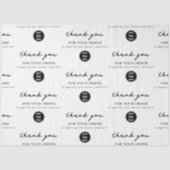 Vielen Dank für Ihre Bestellung Business Packaging Seidenpapier (Vorderseite)