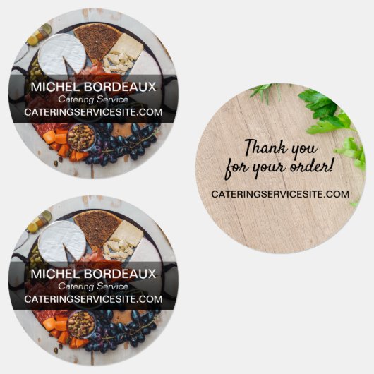 Vielen Dank für Ihre Bestellung Catering Service Etiketten (Gruppe)