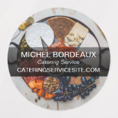 Vielen Dank für Ihre Bestellung Catering Service Etiketten (Design 1)