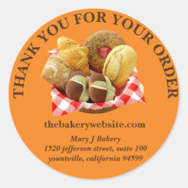 Vielen Dank für Ihre Bestellung Custom Label Runder Aufkleber