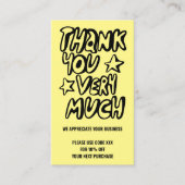 Vielen Dank für Ihre Bestellung DISCOUNT CODE QR C Visitenkarte (Vorderseite)