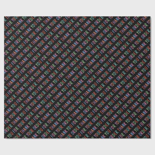 Vielen Dank für Ihre Bestellung farbenfroh einfach Geschenkpapier (Flach)