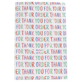 Vielen Dank für Ihre Bestellung farbenfroh einfach Mittlere Geschenktüte