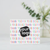 Vielen Dank für Ihre Bestellung farbenfrohe Fun Ad (Stehend Vorderseite)