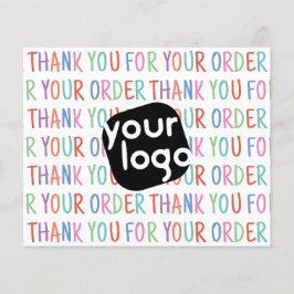 Vielen Dank für Ihre Bestellung farbenfrohe Fun Ad