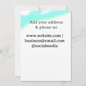 Vielen Dank für Ihre Bestellung fügen q oder Konta Einladung (Rückseite)