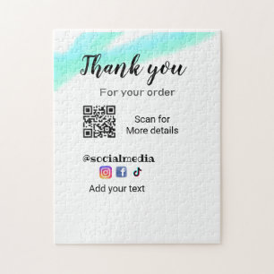 Vielen Dank für Ihre Bestellung fügen Sie QR-Konta Puzzle