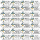 Vielen Dank für Ihre Bestellung Funny Cow Pun Busi Aufkleber (Vorderseite)