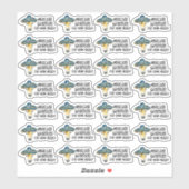 Vielen Dank für Ihre Bestellung Funny Cow Pun Busi Aufkleber (Blatt)