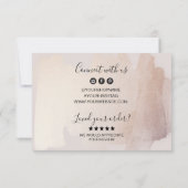 Vielen Dank für Ihre Bestellung Gold Blush einfüge Dankeskarte (Rückseite)