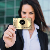 Vielen Dank für Ihre Bestellung Golden Logo Visitenkarte