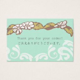 Vielen Dank für Ihre Bestellung Kleine Karte