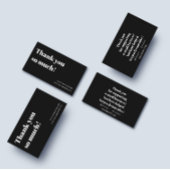 Vielen Dank für Ihre Bestellung, kleine Unternehme Visitenkarte