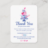 Vielen Dank für Ihre Bestellung | Kuchengebäck Begleitkarte (Vorderseite)