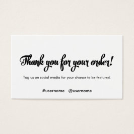 Vielen Dank für Ihre Bestellung Kundentreue