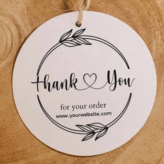 Vielen Dank für Ihre Bestellung Laurel Leaf Rubber Gummistempel