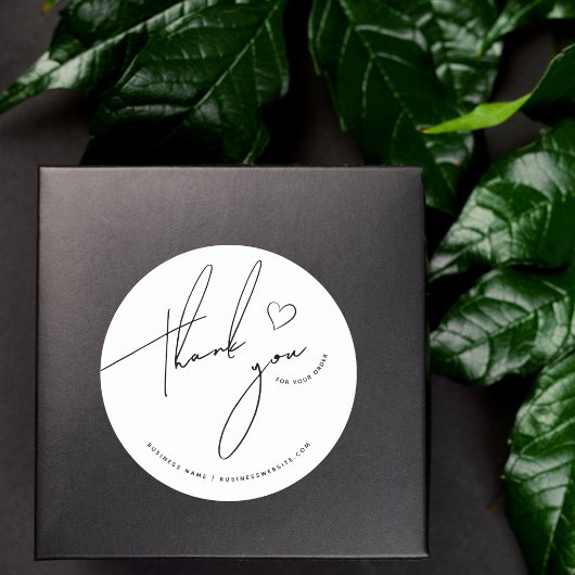 Vielen Dank für Ihre Bestellung maßgeschneiderte k Runder Aufkleber