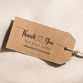 Vielen Dank für Ihre Bestellung mit Herz-Gummi-Bri Gummistempel