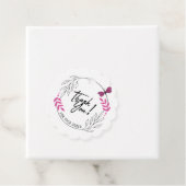 Vielen Dank für Ihre Bestellung mit rosa Schmetter Geschenkanhänger (Beispiel)