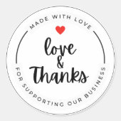 Vielen Dank für Ihre Bestellung Moderne Aufkleber (Vorderseite)