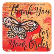 Vielen Dank für Ihre Bestellung Niedlich Butterfly