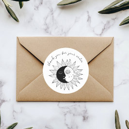 "Vielen Dank für Ihre Bestellung" Niedlich Custom Runder Aufkleber