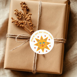 "Vielen Dank für Ihre Bestellung" Niedliche Custom Runder Aufkleber