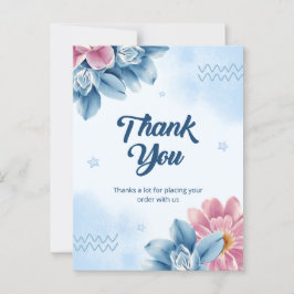 Vielen Dank für Ihre Bestellung Postkarte