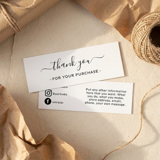 Vielen Dank für Ihre Bestellung, Social Media