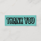 Vielen Dank für Ihre Bestellung Social Media Icons Mini Visitenkarte (Vorderseite)