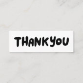 Vielen Dank für Ihre Bestellung Social Media Icons Mini Visitenkarte (Vorderseite)