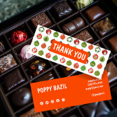 Vielen Dank für Ihre Bestellung Social Media Icons Mini Visitenkarte