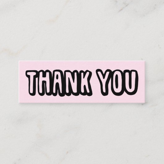 Vielen Dank für Ihre Bestellung Social Media Icons Mini Visitenkarte (Vorderseite)