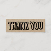 Vielen Dank für Ihre Bestellung Social Media Icons Mini Visitenkarte (Vorderseite)