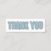 Vielen Dank für Ihre Bestellung Social Media Icons Mini Visitenkarte (Vorderseite)