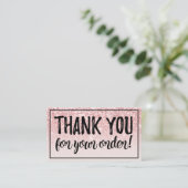 Vielen Dank für Ihre Bestellung Uni8tive Karte (Stehend Vorderseite)