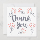 Vielen Dank für Ihre Blumenkarten Einladung (Vorderseite)