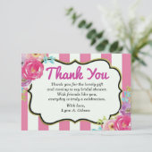 Vielen Dank für Ihre Brautparty-Karte Einladung (Stehend Vorderseite)