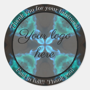 Vielen Dank für Ihre Business-Aufkleber Runder Aufkleber