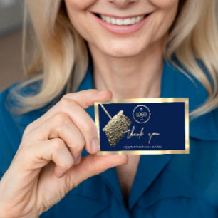 Vielen Dank für Ihre Business Insert Logo Gold Cl Visitenkarte