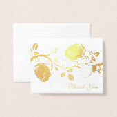 Vielen Dank für Ihre Card Rose Wein Folienkarte (Vorderseite mit Umschlag)