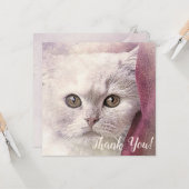 Vielen Dank für Ihre Cat Card Karte (Vorderseite/Rückseite Beispiel)