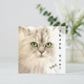 Vielen Dank für Ihre Cat Card Karte (Stehend Vorderseite)