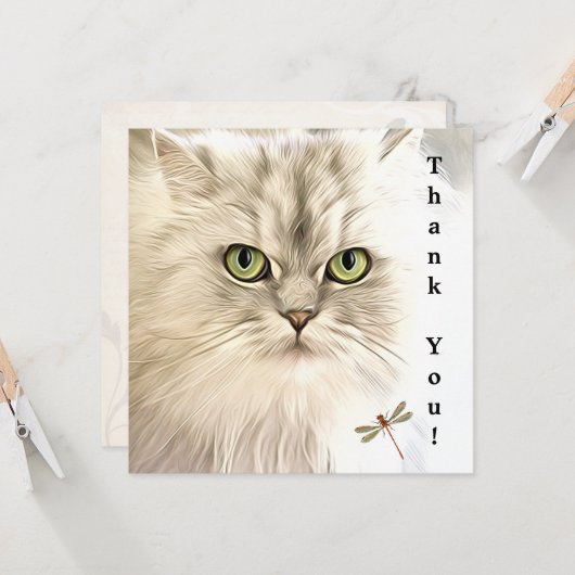 Vielen Dank für Ihre Cat Card Karte (Vorderseite/Rückseite Beispiel)