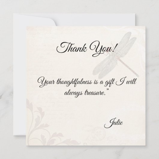 Vielen Dank für Ihre Cat Card Karte (Rückseite)