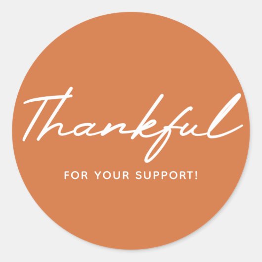 Vielen Dank für Ihre Dankbarkeit Aufkleber (Vorderseite)